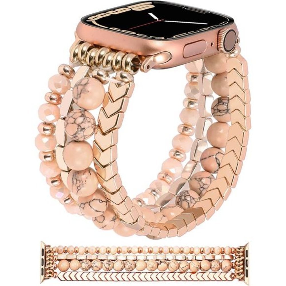 NEW Beaded RoseGold Boho Apple Watch Band